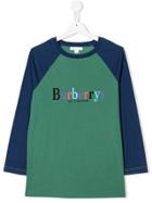 Burberry Kids Contrast Logo Tee - Green