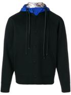 Valentino Contrast Hood Streetwear Jacket - Black