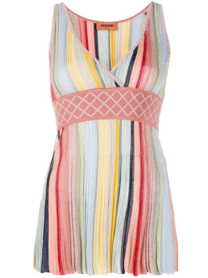 Missoni Wrap V-neck Top - Pink