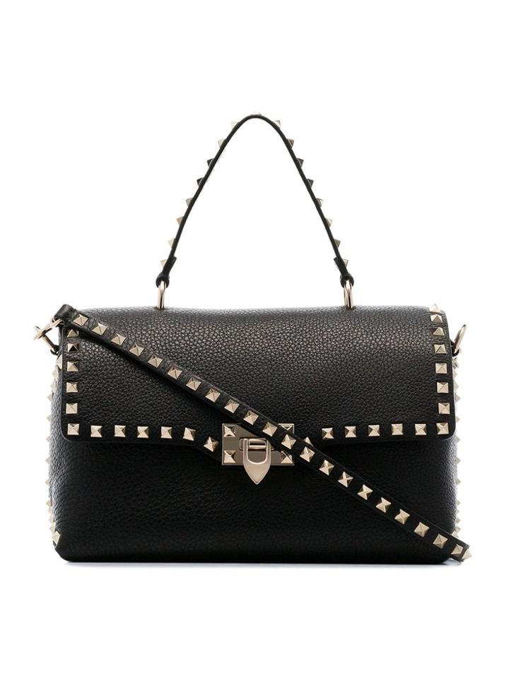 Valentino Val Rockstud Sngle Hndle Bg - Black