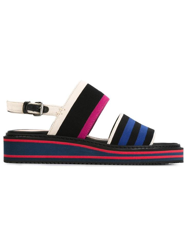 Lanvin Striped Sandals