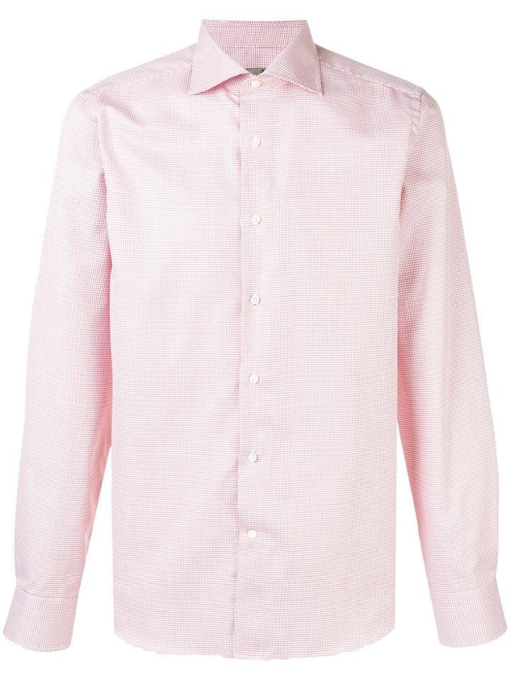 Canali Printed Shirt - Red