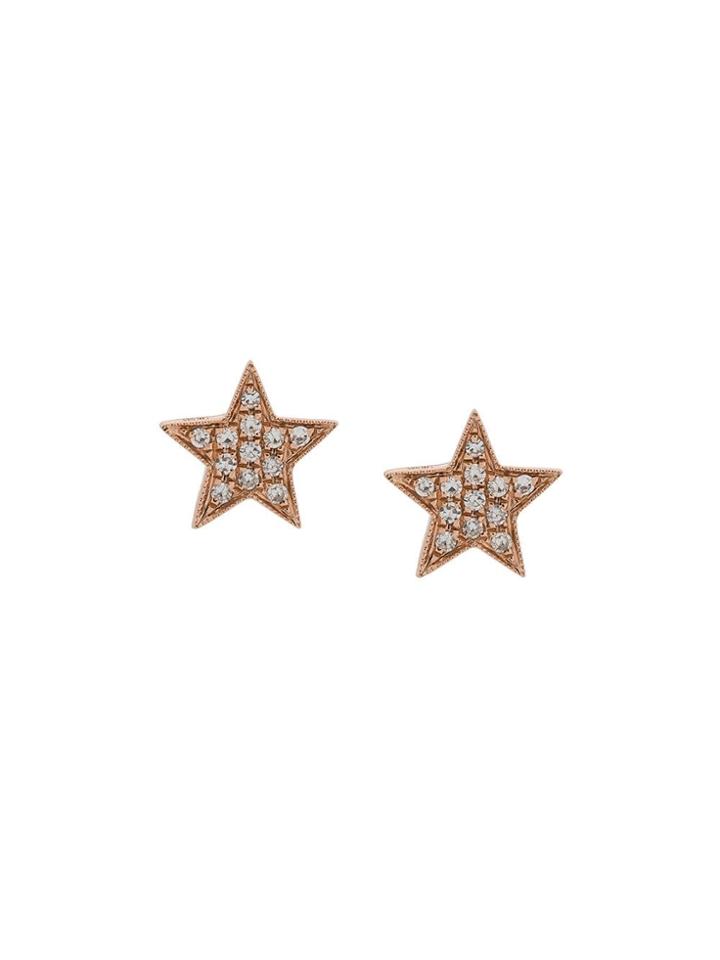 Dana Rebecca Diamond And 14kt Rose Gold Julianne Himiko Star Earrings
