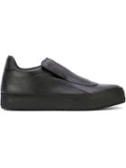 Maison Margiela Slip-on Sneakers, Men's, Size: 42, Black, Calf Leather/rubber/leather