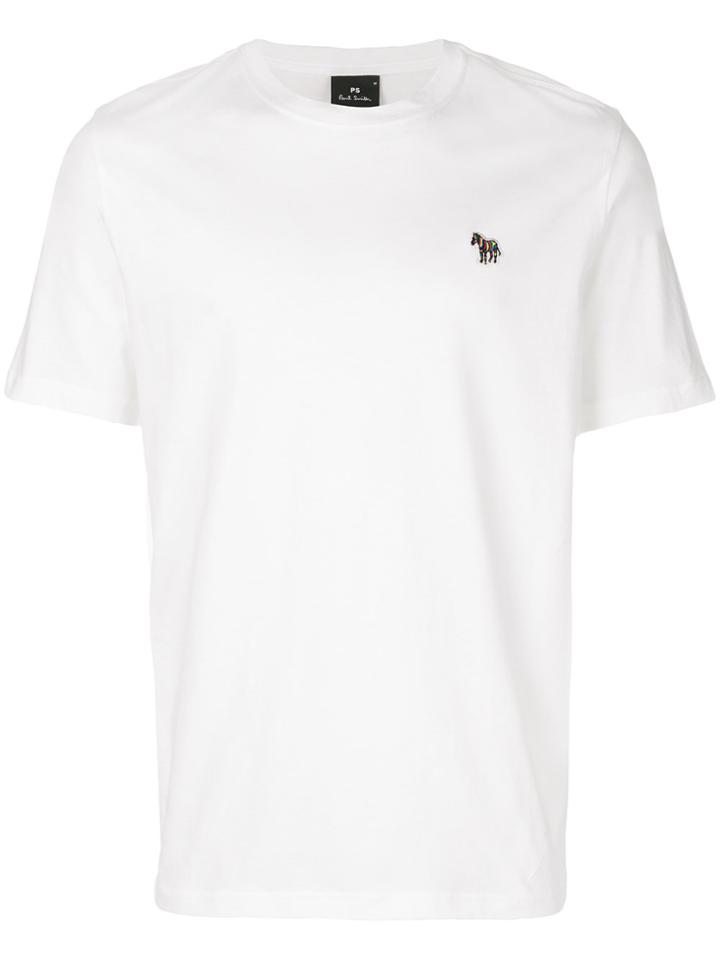 Ps By Paul Smith Embroidered Logo Patch T-shirt - White