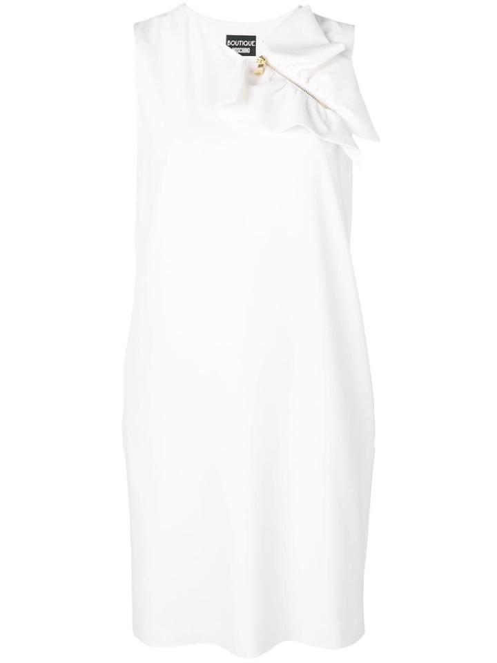 Boutique Moschino Contrast Zip Midi Dress - White