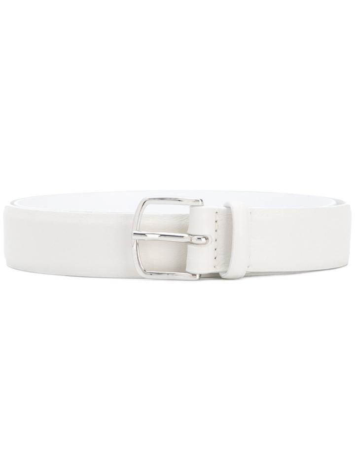 Orciani Classic Buckled Belt - White