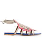 Malone Souliers 'ella' Laser Cut Sandals