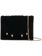 Marco De Vincenzo Fold Over Studded Shoulder Bag - Black