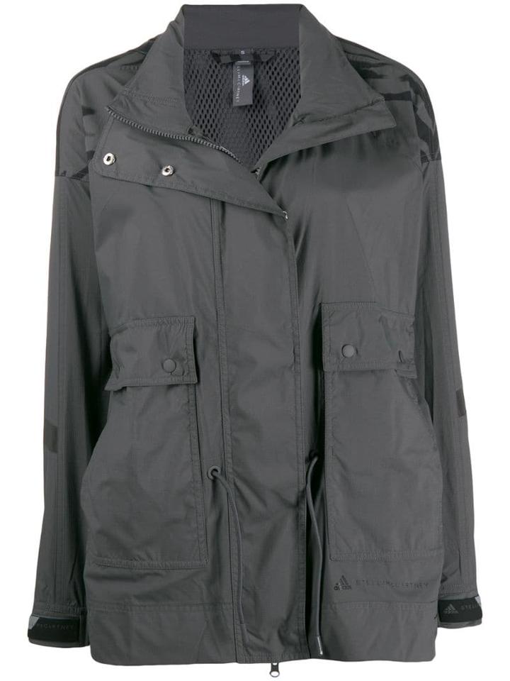 Adidas By Stella Mccartney Animal Print Lightweight Jacket - Grey