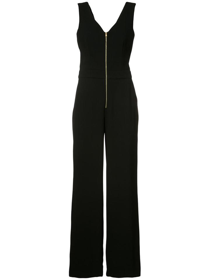 Twist Back Jumpsuit - Women - Polyester - 8, Black, Polyester, Trina Turk