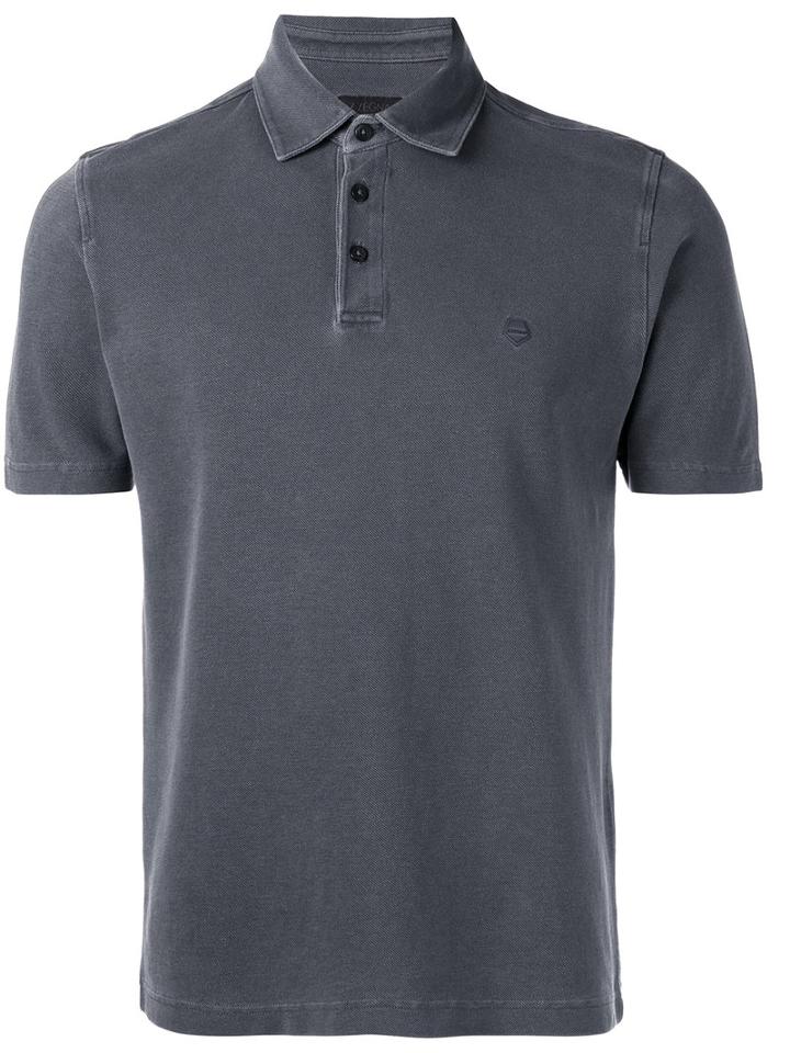 Z Zegna - 'lavata' Polo Shirt - Men - Cotton - S, Grey, Cotton