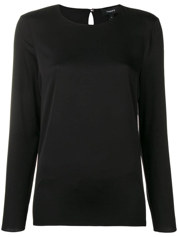 Theory Longsleeved Blouse - Black