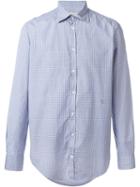 Massimo Alba Checked Shirt, Men's, Size: Small, Blue, Cotton