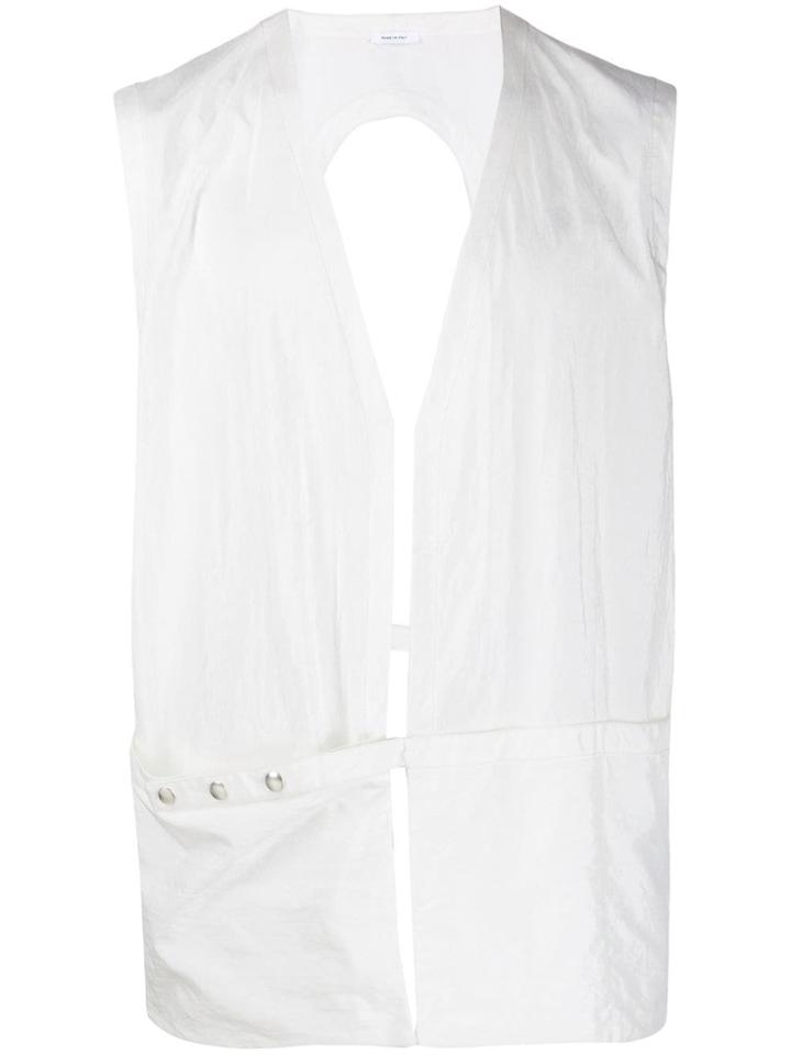 Jil Sander Minimal Vest - White