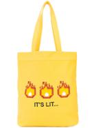 Mostly Heard Rarely Seen 8-bit It's Lit Tote - Yellow & Orange