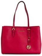 Michael Michael Kors Medium 'jet Set' Tote, Women's, Red, Leather