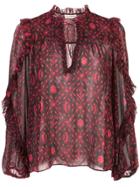 Ulla Johnson Printed Silk Blouse - Pink