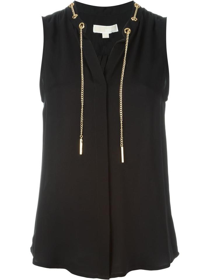 Michael Michael Kors Chain Band Collar Blouse
