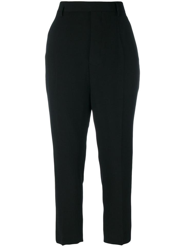 Rick Owens - Drop-crotch Tailored Trousers - Women - Cupro/viscose/wool - 40, Black, Cupro/viscose/wool