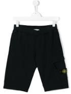 Stone Island Kids - Casual Shorts - Kids - Cotton - 14 Yrs, Boy's, Blue