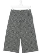 Miss Grant Kids Checked Flared Trousers - Grey