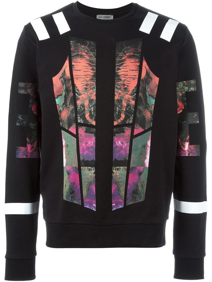 Les Hommes Urban Graphic Print Sweatshirt