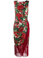 Dolce & Gabbana Floral Print Dress - Red