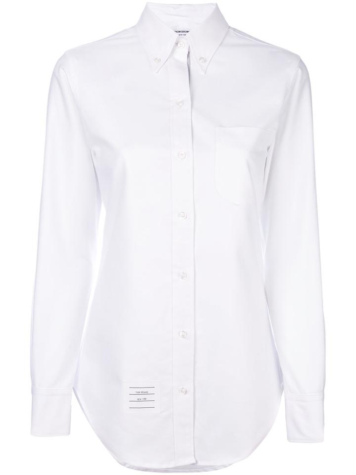 Thom Browne - Button-down Shirt - Women - Cotton - 38, White, Cotton