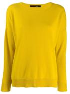 Incentive! Cashmere Drop Shoulder Jumper - Yellow