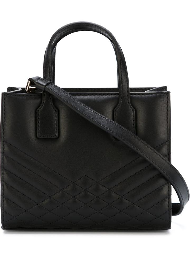Emanuel Ungaro Stitched Clutch, Women's, Black, Leather