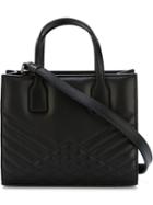 Emanuel Ungaro Stitched Clutch, Women's, Black, Leather