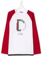 Baby Dior D Is For Dior Printed T-shirt - White