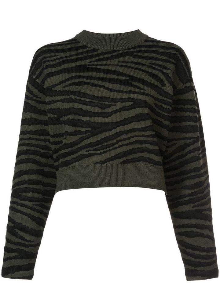 Proenza Schouler Tiger Jacquard Sweater - Green