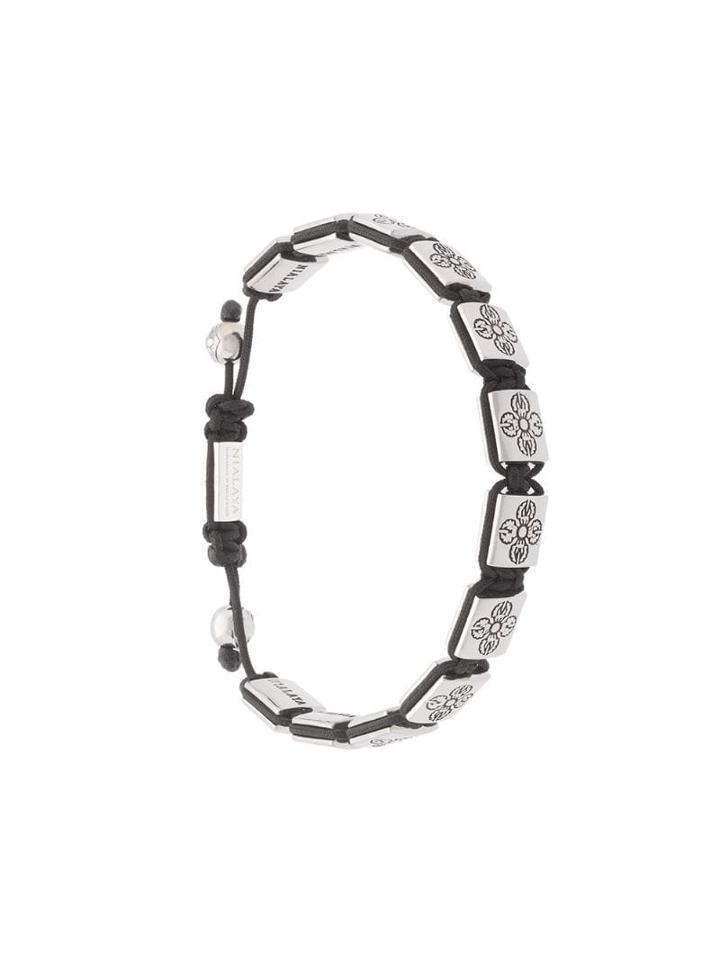 Nialaya Jewelry Dorje Beaded Bracelet - Metallic