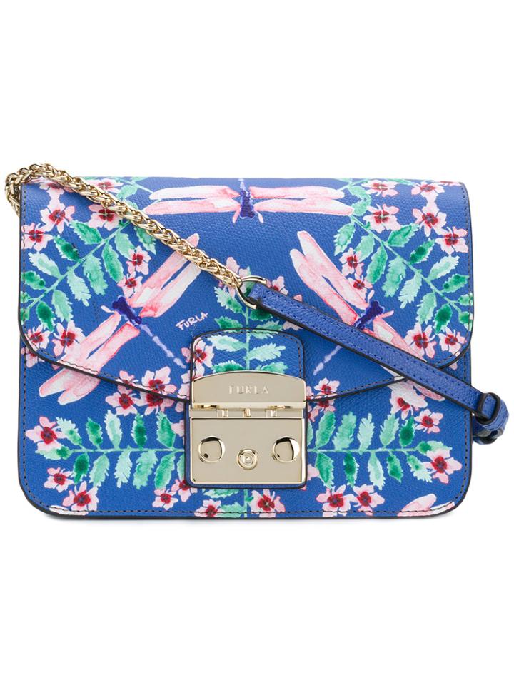 Furla Dragonfly Print Metropolis Bag - Blue