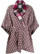 Tommy Hilfiger Patchwork Cape Coat - Red