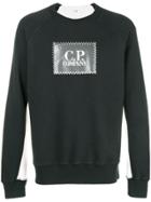 Cp Company Logo Print Sweatshirt - Black