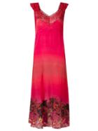 Amir Slama Lace Detail Dress, Women's, Size: Medium, Pink/purple, Silk