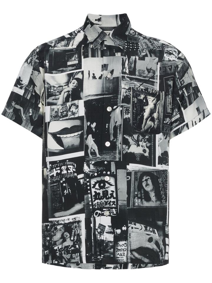Wacko Maria Daido Moriyama Hawaiian Shirt - Black