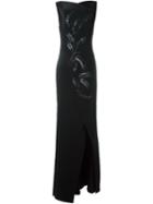 Antonio Berardi Beaded Leaves Long Dress