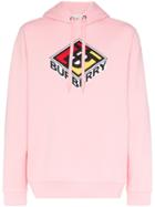 Burberry Logo-print Hoodie - Pink