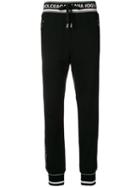 Dolce & Gabbana Logo-trim Sweatpants - Black