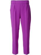 Boutique Moschino Tailored Trousers, Women's, Size: 46, Pink/purple, Polyester/triacetate