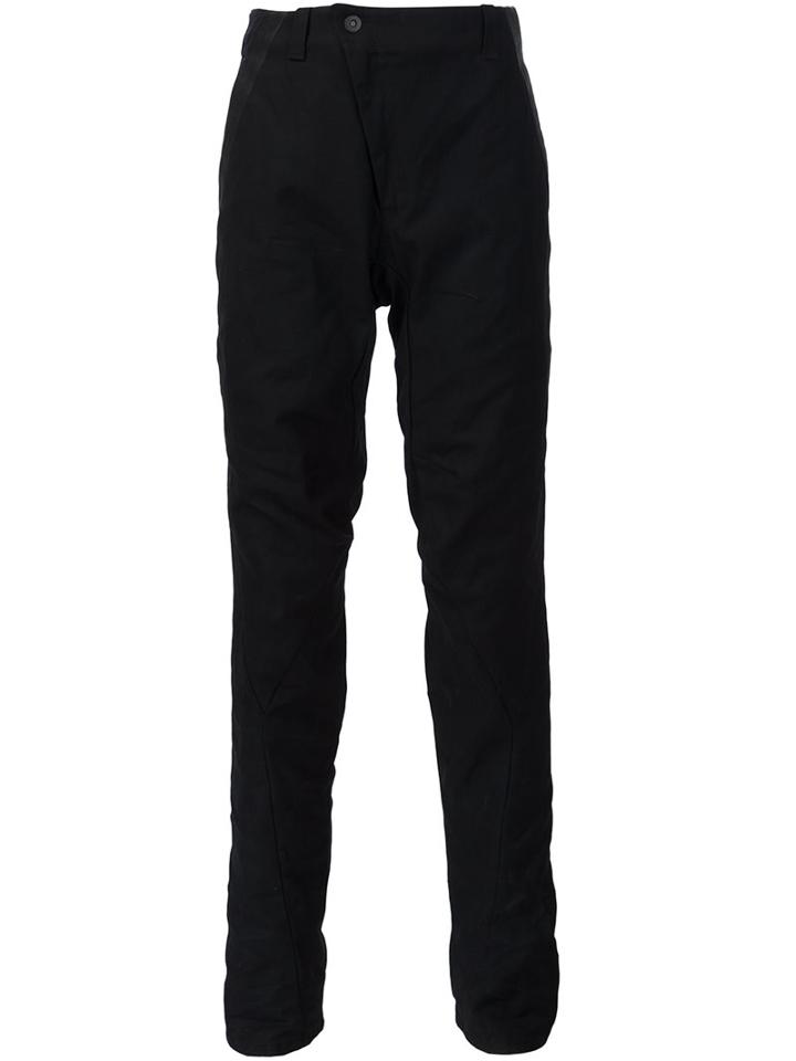 Devoa Leather Trim Trousers