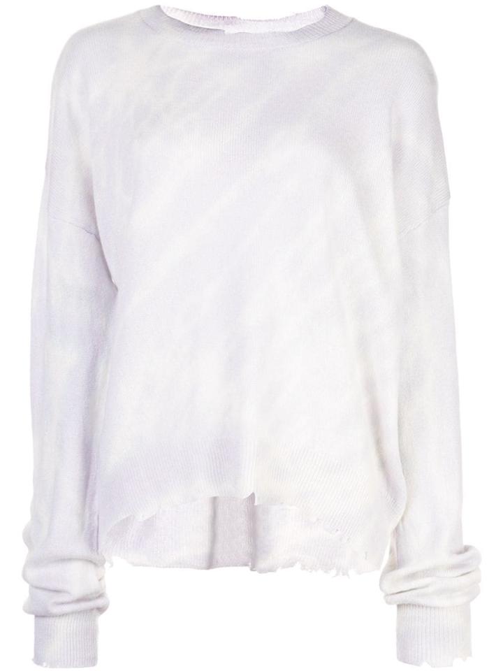 Rta Cashmere Distressed Jumper - Purple