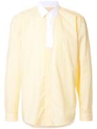 Cerruti 1881 Long Sleeve Subtle Stripe Shirt - Yellow & Orange