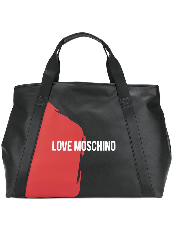 Love Moschino Front Logo Tote Bag - Black