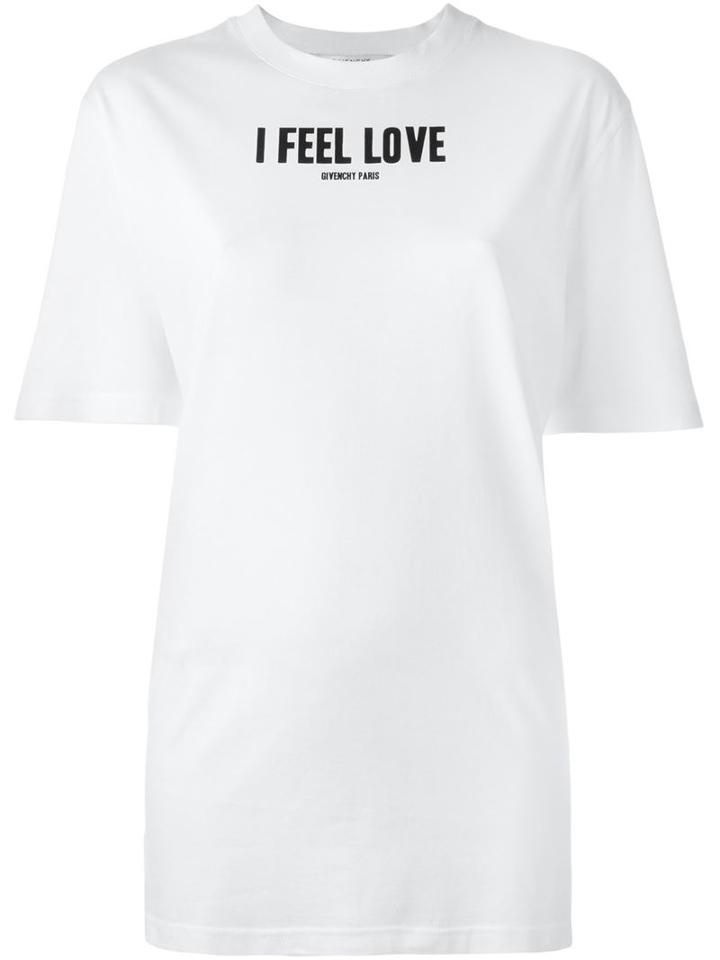 Givenchy I Feel Love T-shirt, Women's, Size: M, White, Cotton