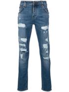 Philipp Plein Rockstar Straight Jeans - Blue